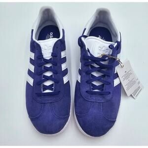Adidas Unisex Size 7 Energy Ink Purple Gazelle Low Top Ortholite Sneakers NWT